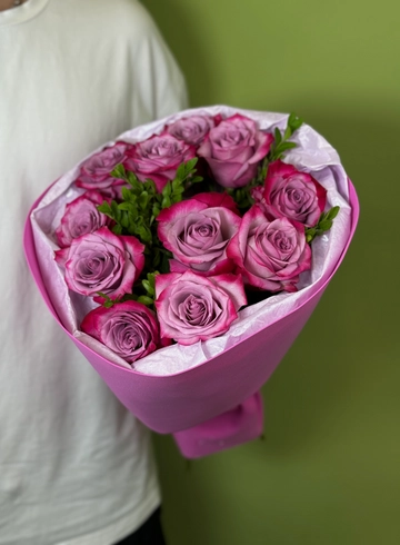 Моно букет «Букет из 11 роз» от интернет-магазина цветов в 