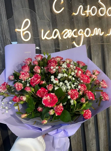 Моно букет «Файер» от интернет-магазина цветов в 