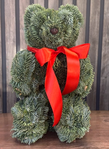 Композиция «Новогодний Медведь» от интернет-магазина цветов в 